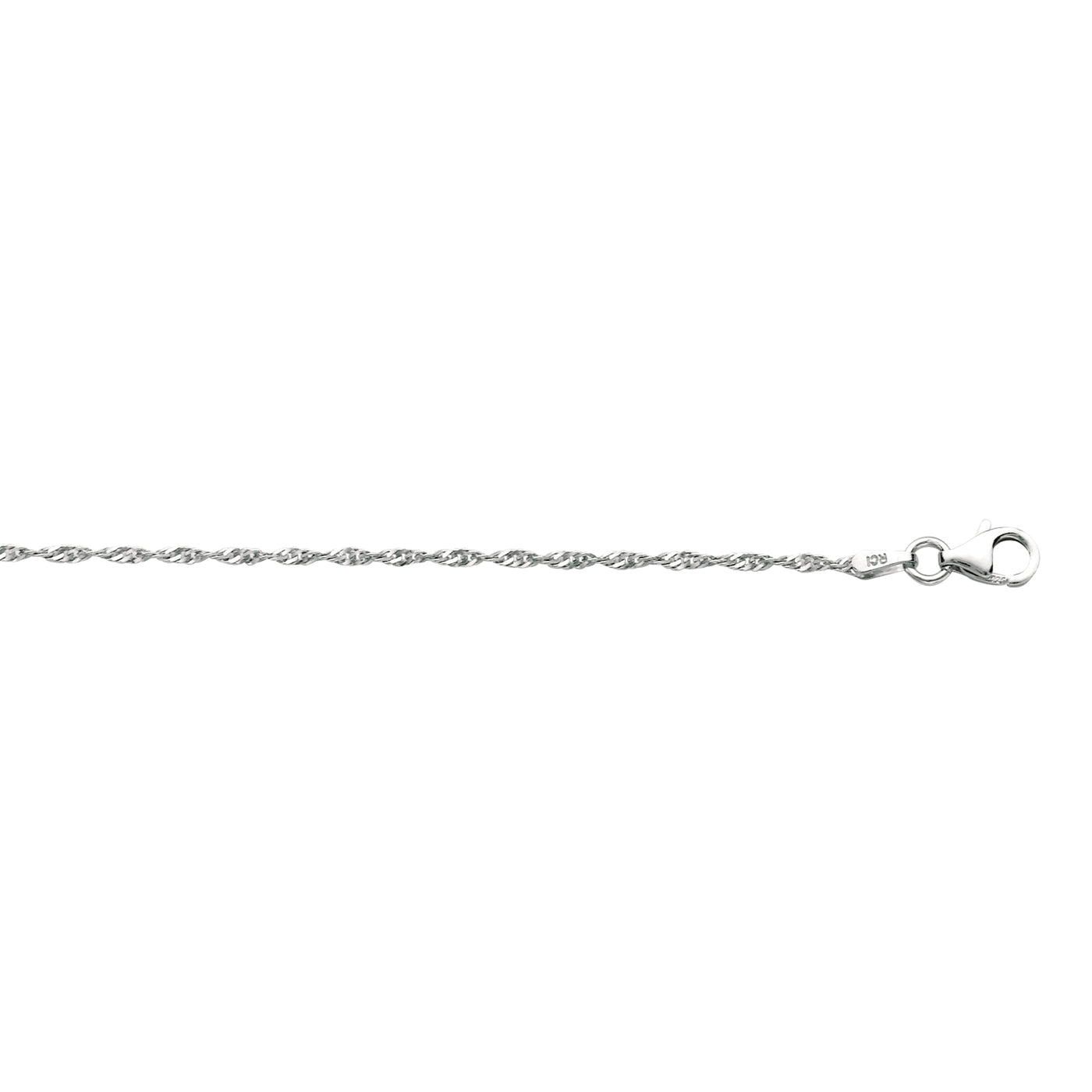 Silver 1.5mm Singapore Chain