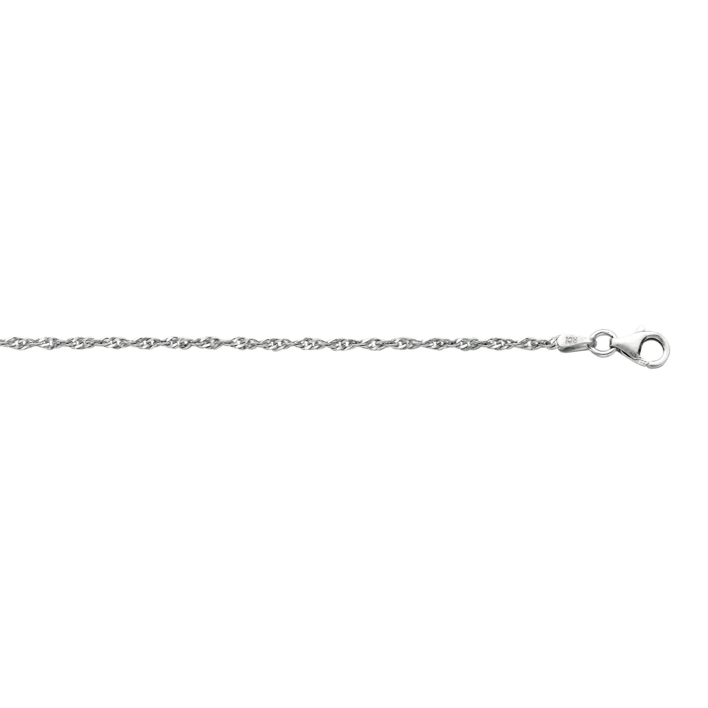 Silver 1.8mm Singapore Chain