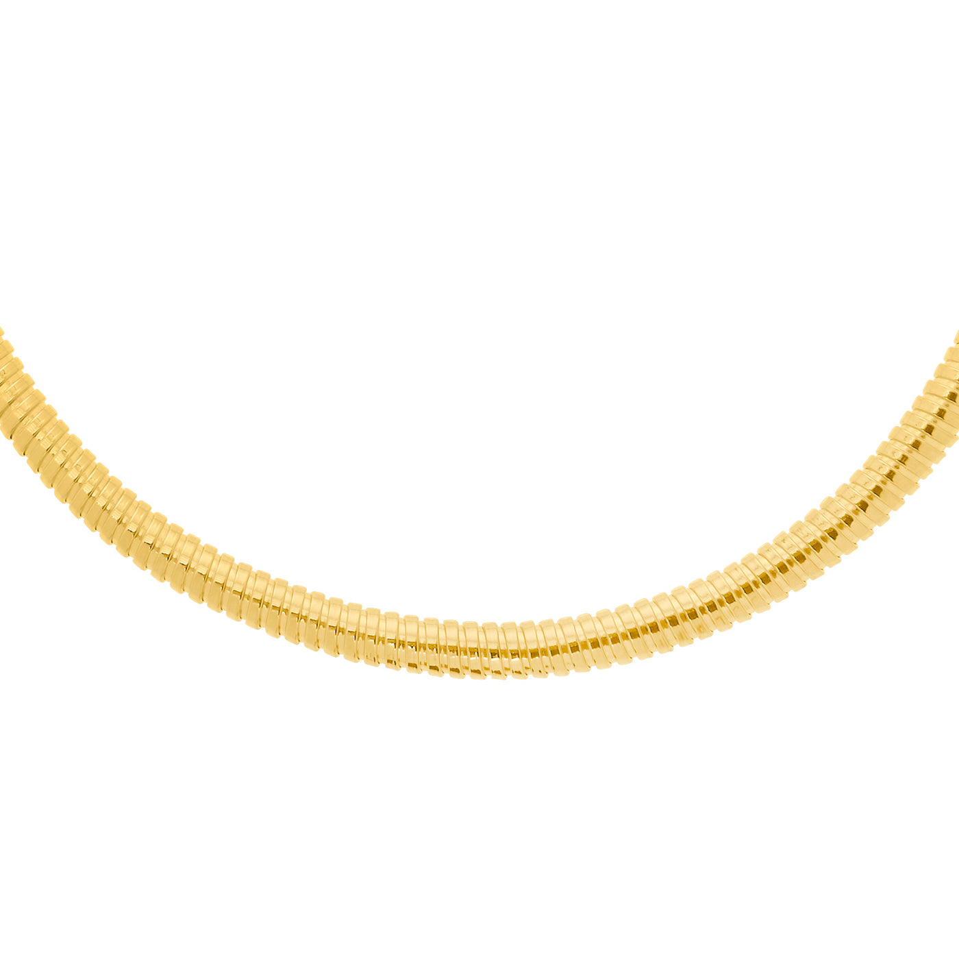 Gold Over Silver Tubogas Fancy Necklace