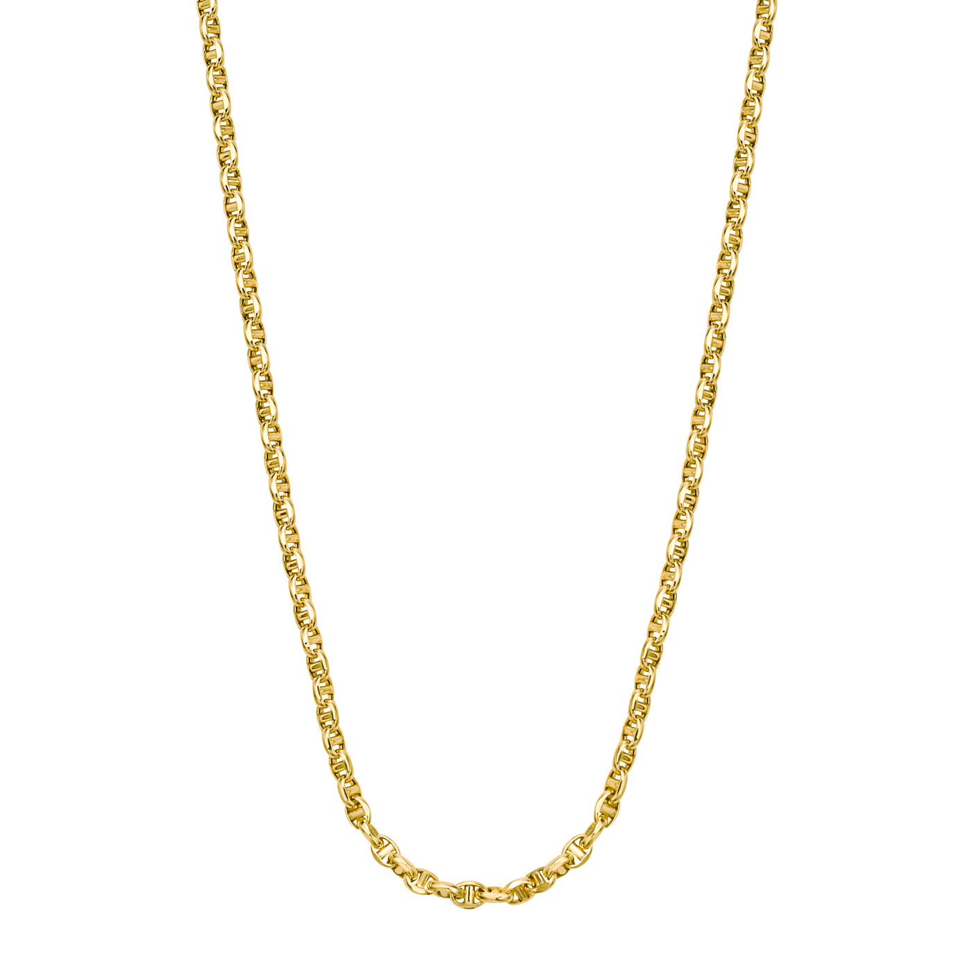 14K Gold 3mm Lite Anchor Chain