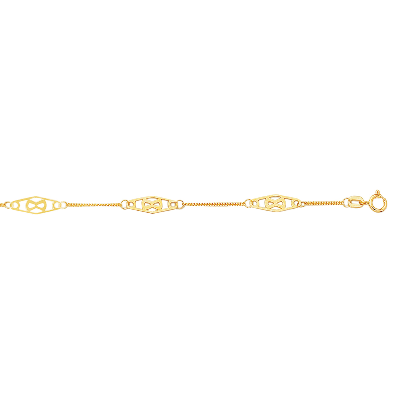 14K Gold Infinity Anklet