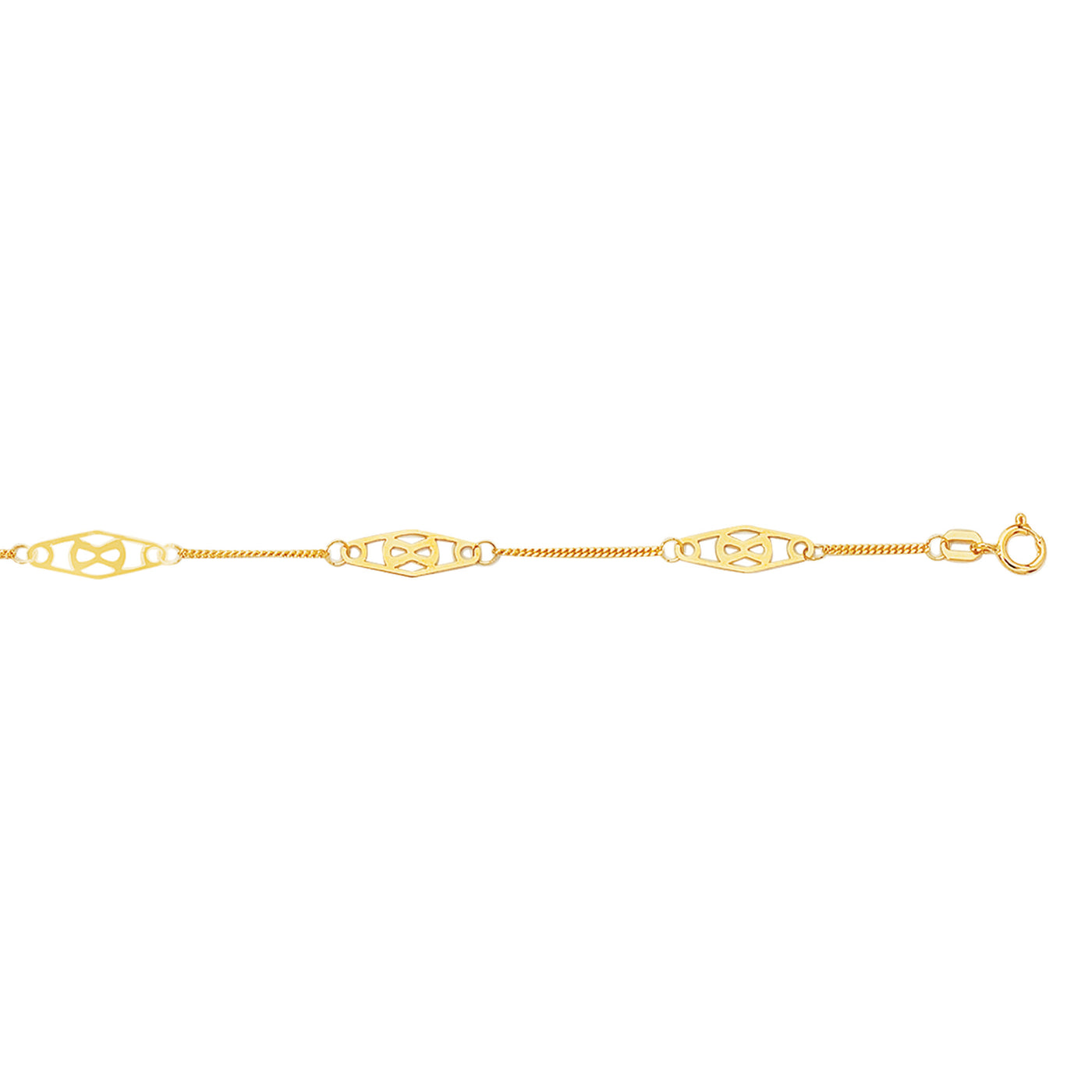 14K Gold Infinity Anklet