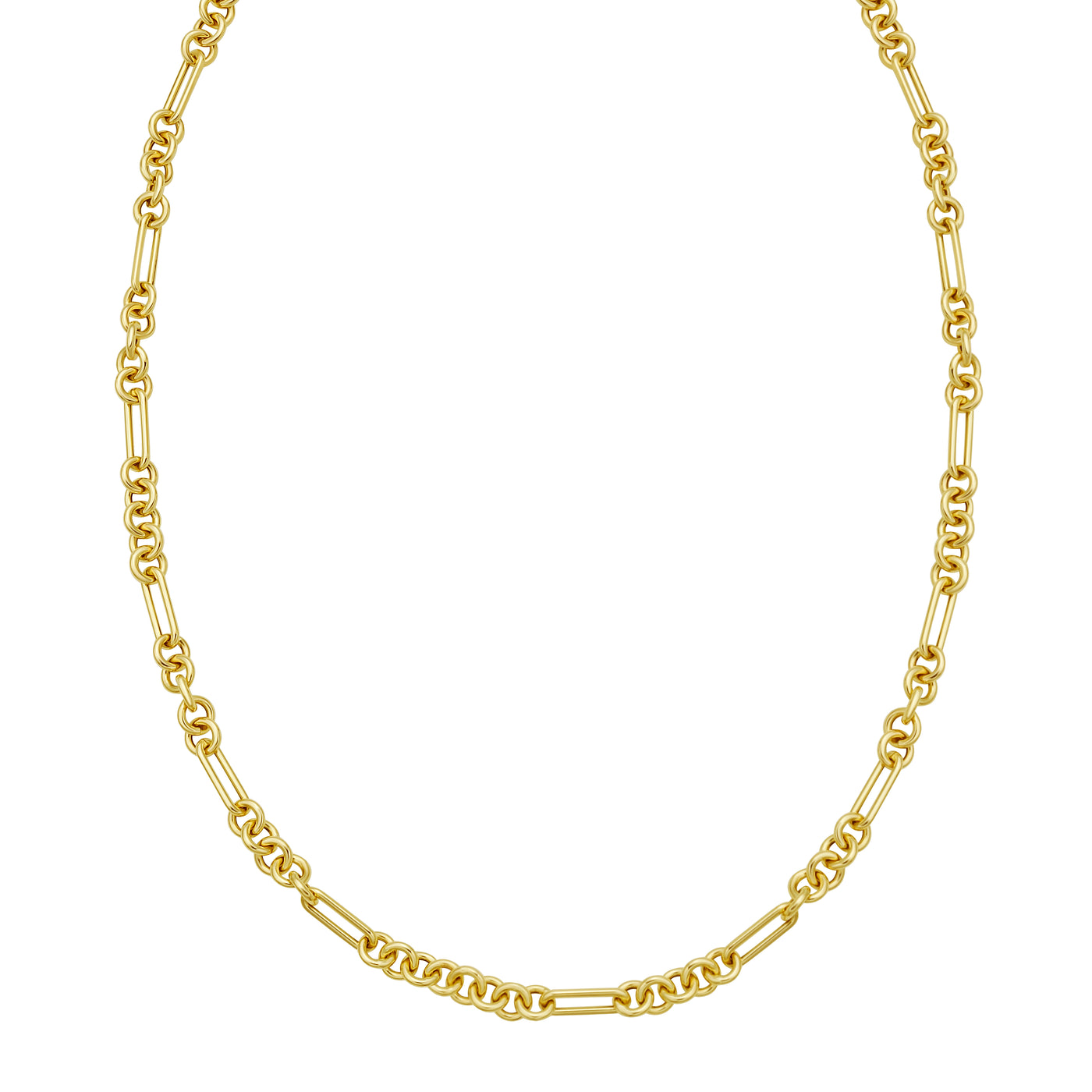 14K Five & One Paperclip Link Chain