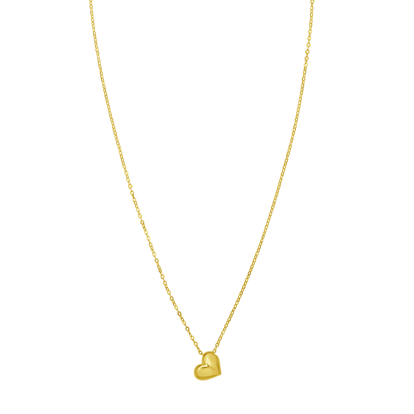 14K Puffed Mini Heart Pendant