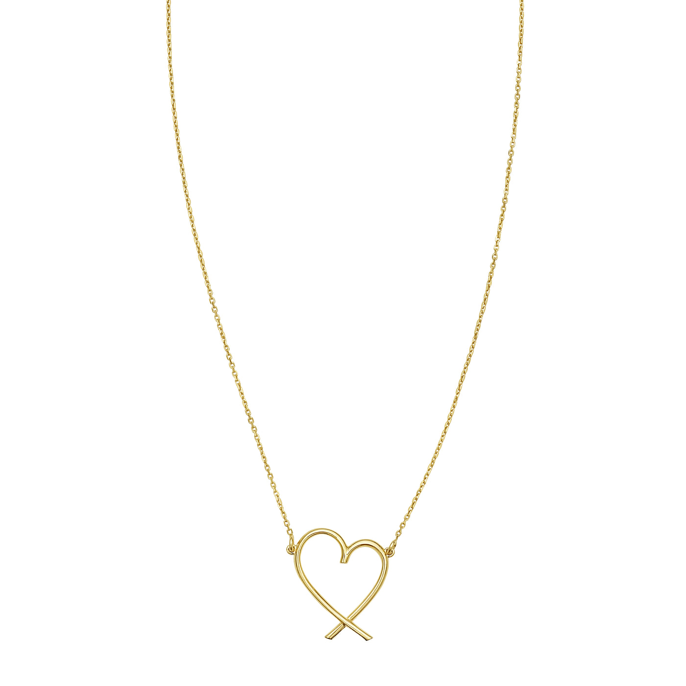 14K Delicate Heart Necklace