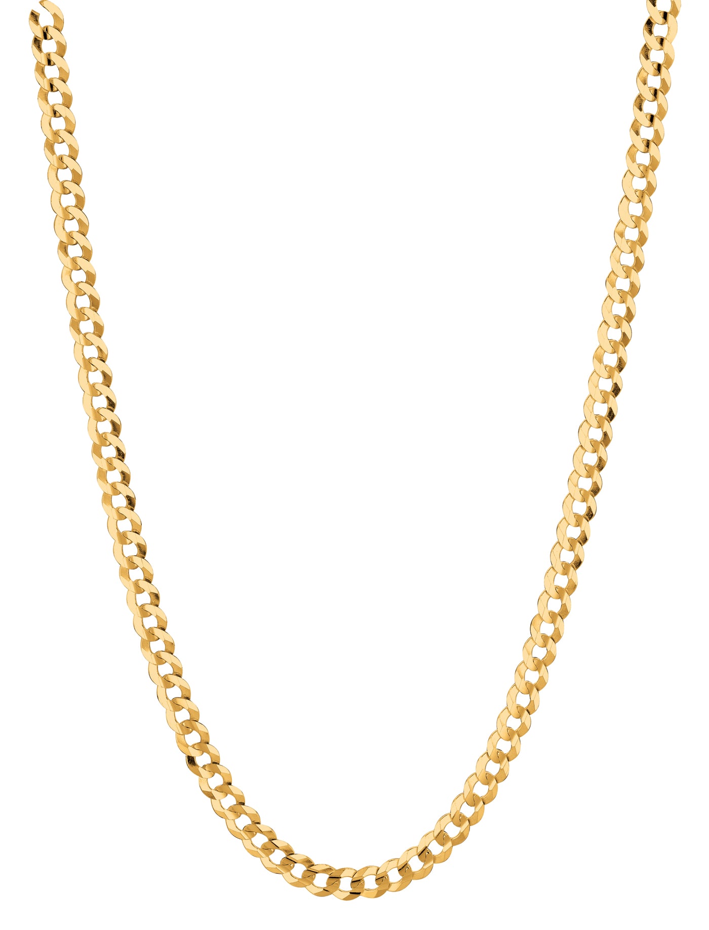 14K Gold 4.7mm Comfort Curb Chain