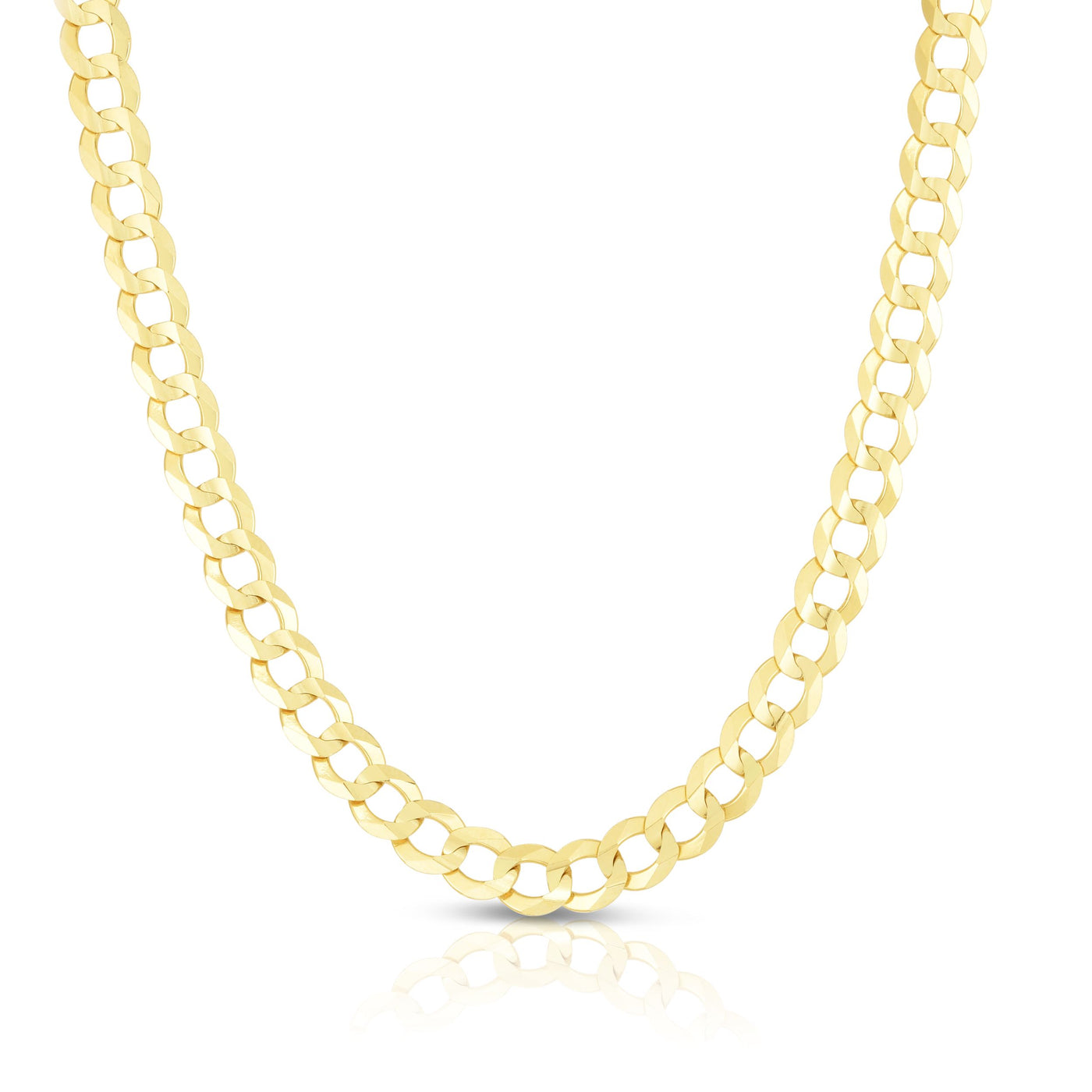 14K Gold 5.7mm Comfort Curb Chain