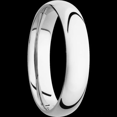 5 mm wide Domed Cobalt Chrome band.
