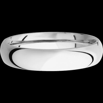 5 mm wide Domed Cobalt Chrome band.