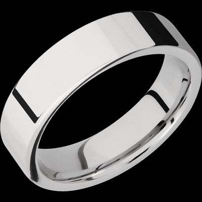 6 mm wide Flat Cobalt Chrome band.