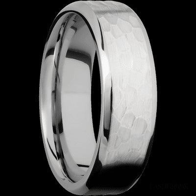 7 mm wide Beveled Cobalt Chrome band.