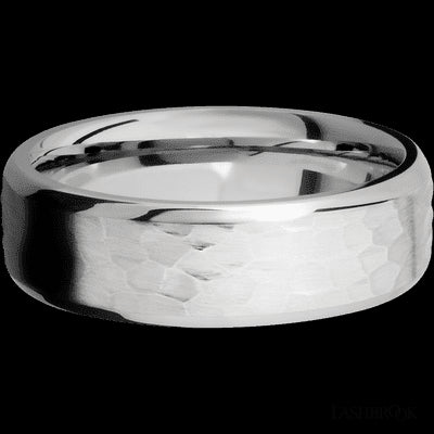7 mm wide Beveled Cobalt Chrome band.