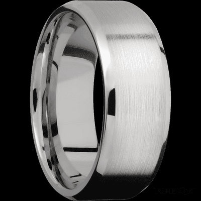 8 mm wide Beveled Cobalt Chrome band.