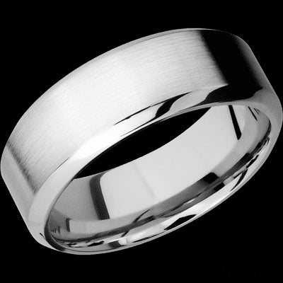 8 mm wide High Bevel Cobalt Chrome band.
