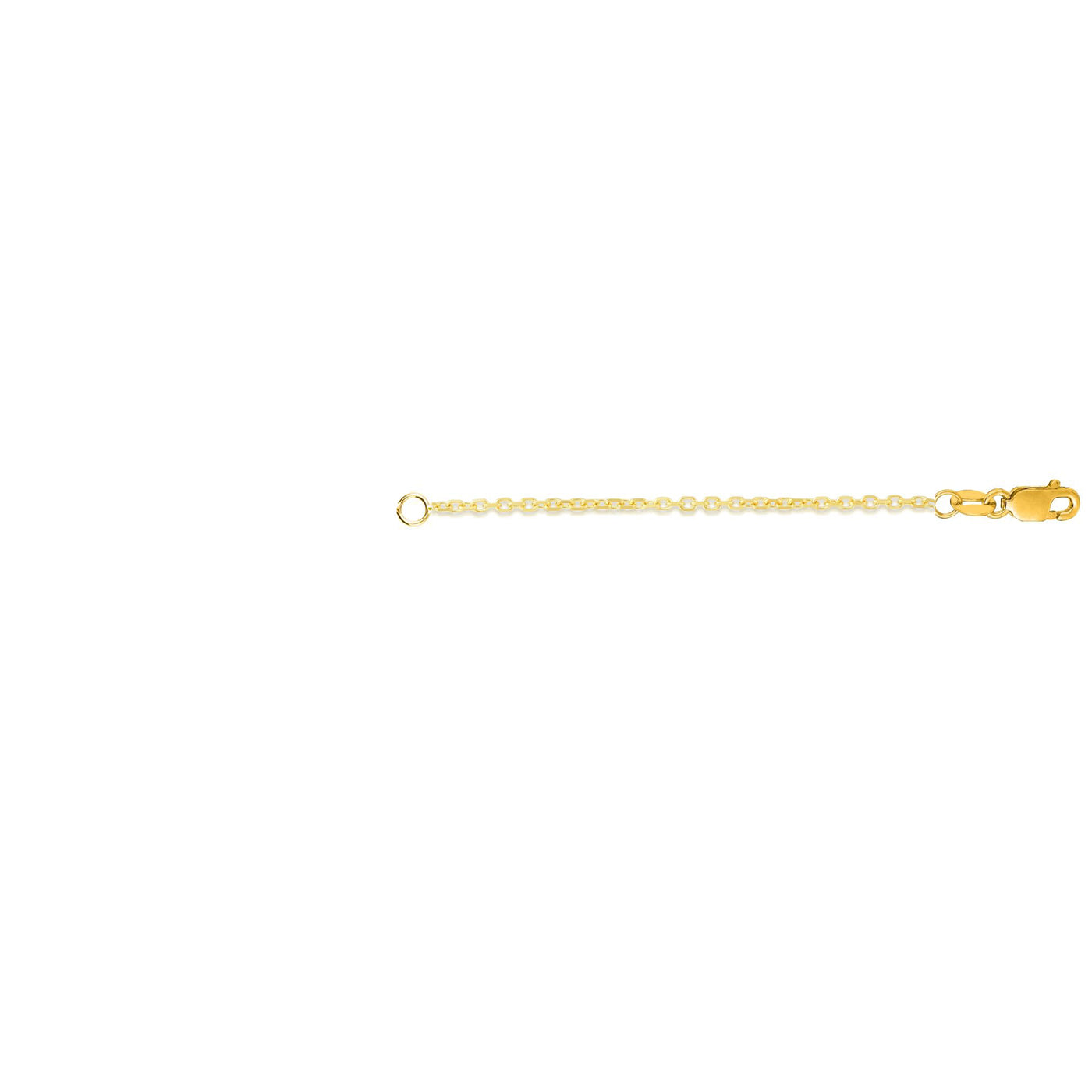 14K Gold 1.8mm Cable Chain 3"" Extender