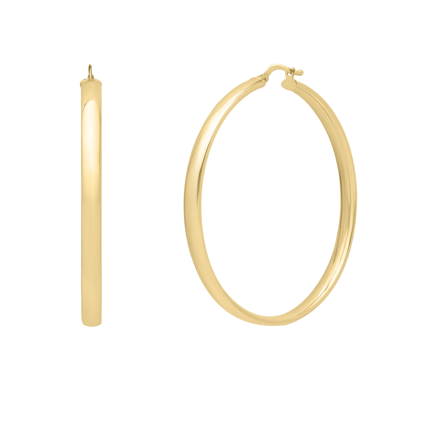 14K Large Wedding Hoops