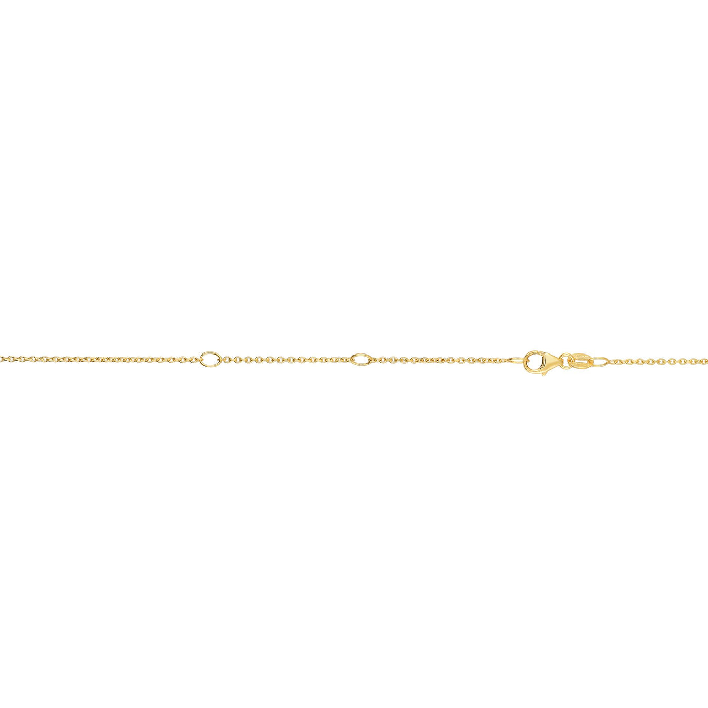 14K Gold 1.2mm Double Extendable Cable Chain