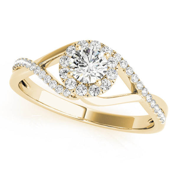 Halo Diamond Engagement Ring