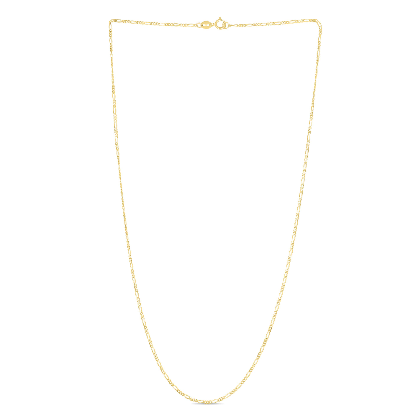 14K Gold 1.3mm Figaro Chain