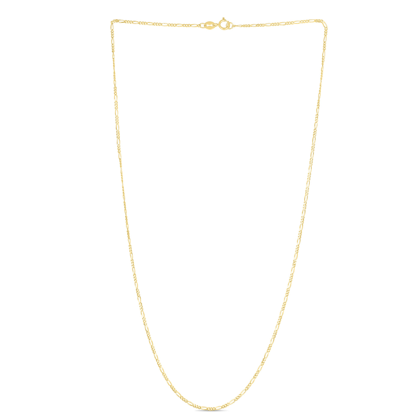 14K Gold 1.9mm Figaro Chain