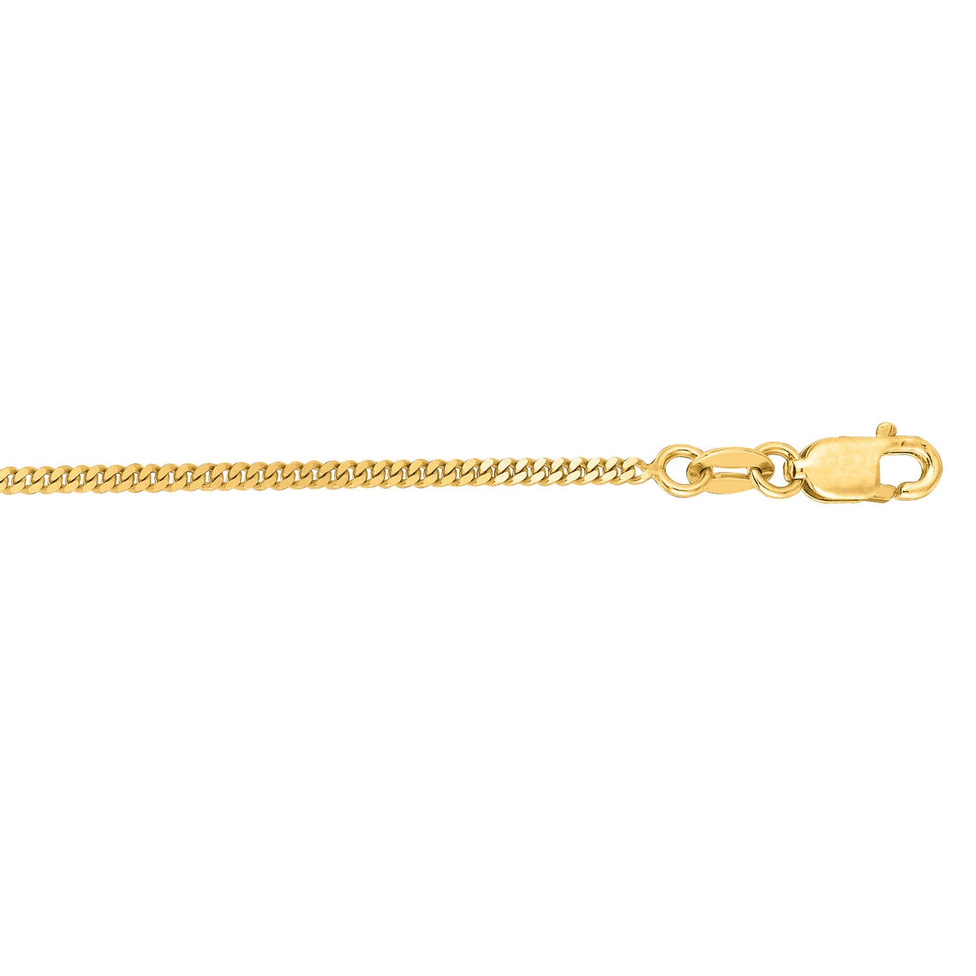 14K Gold 1.4mm Gourmette Chain