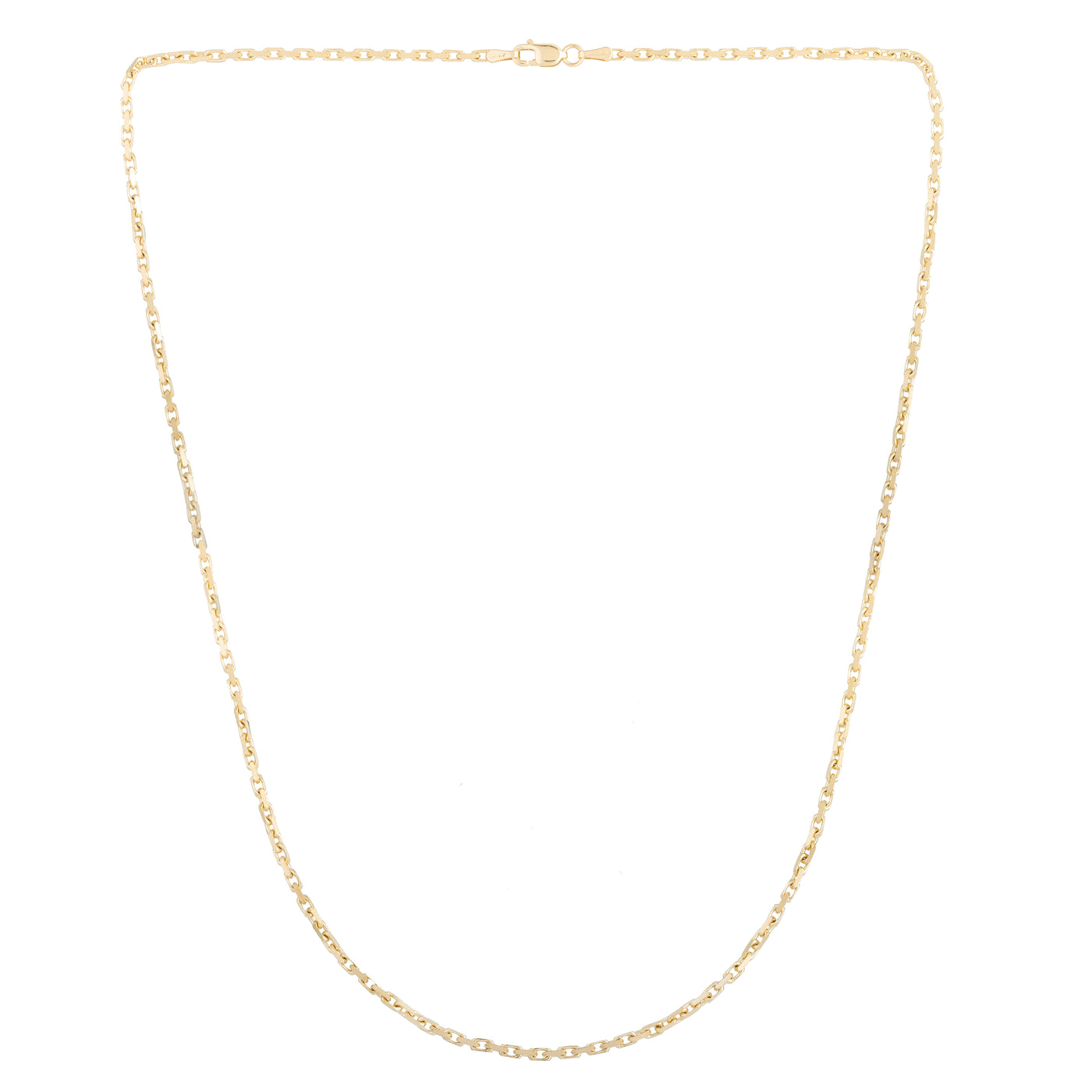 14K Gold 1.9mm French Cable Chain