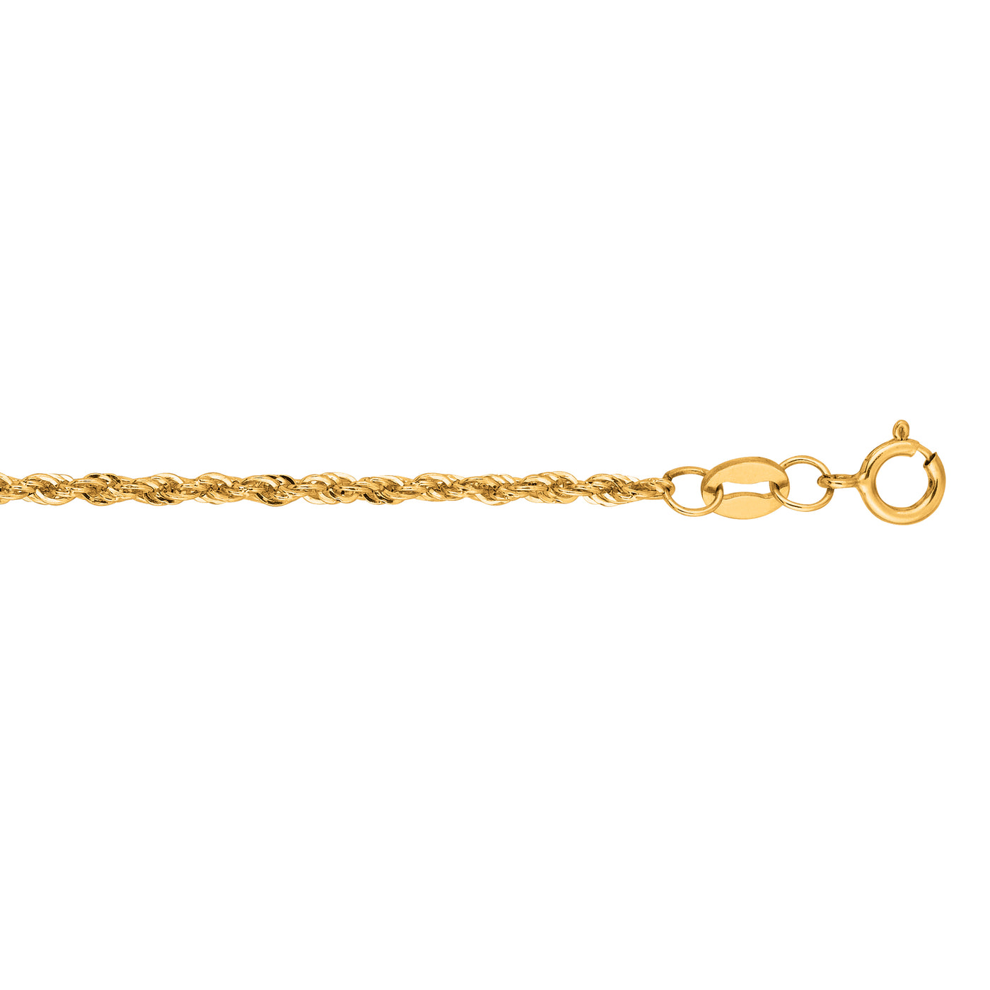 14K Gold 1.5mm Lite Rope Chain