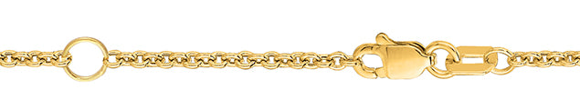 18K Gold 1.8mm Extendable Cable Chain