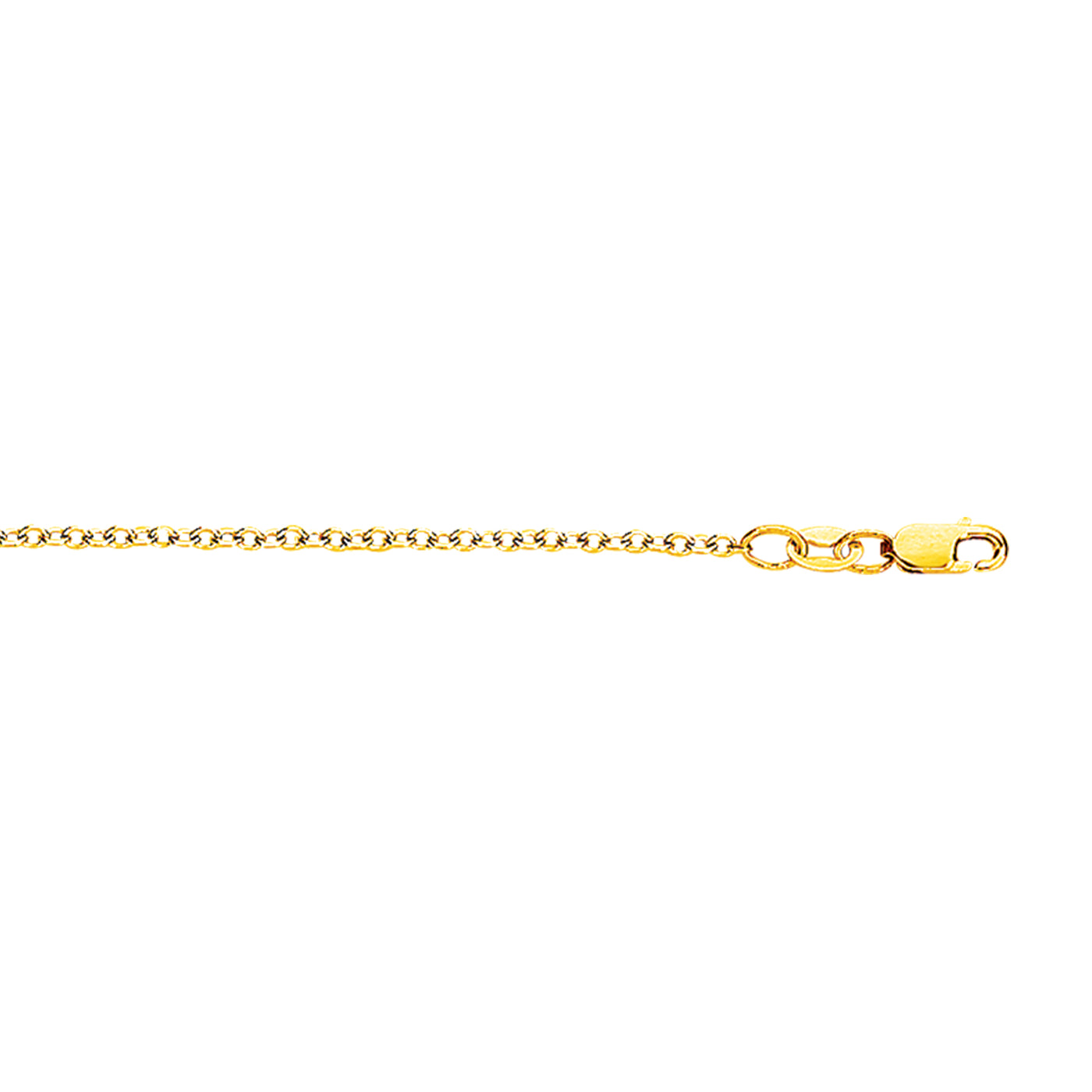 18K Gold 1.5mm Cable Chain