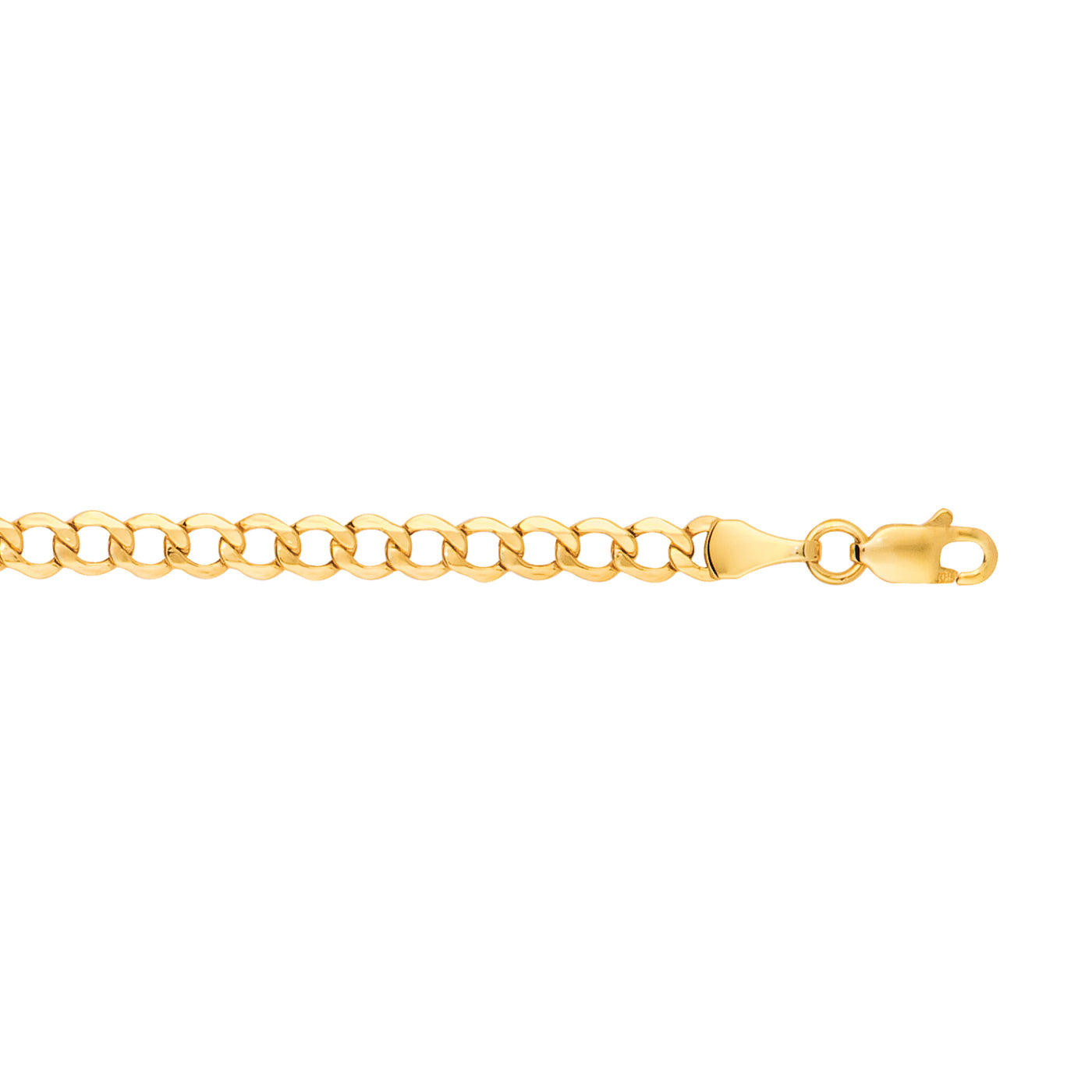 14K Gold 22"" 4.4mm Lite Curb Chain