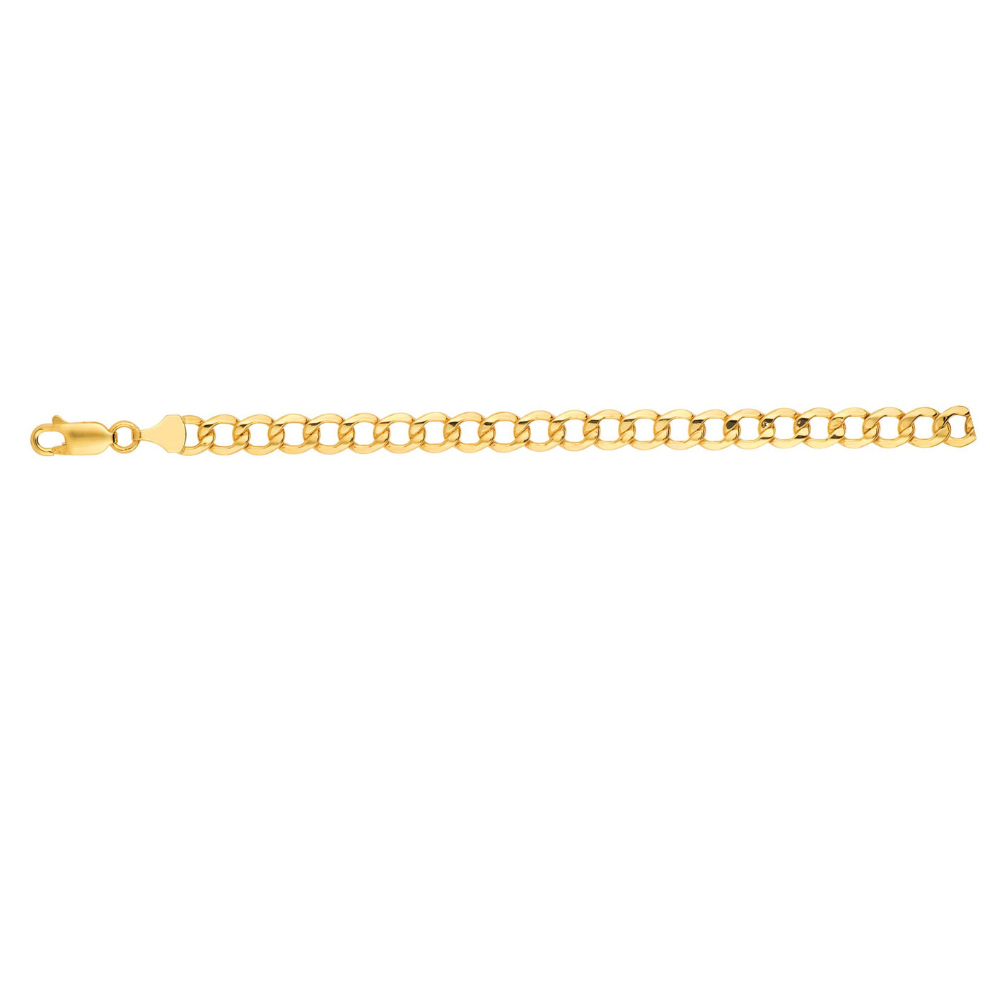 14K Gold 6.2mm Lite Curb Chain