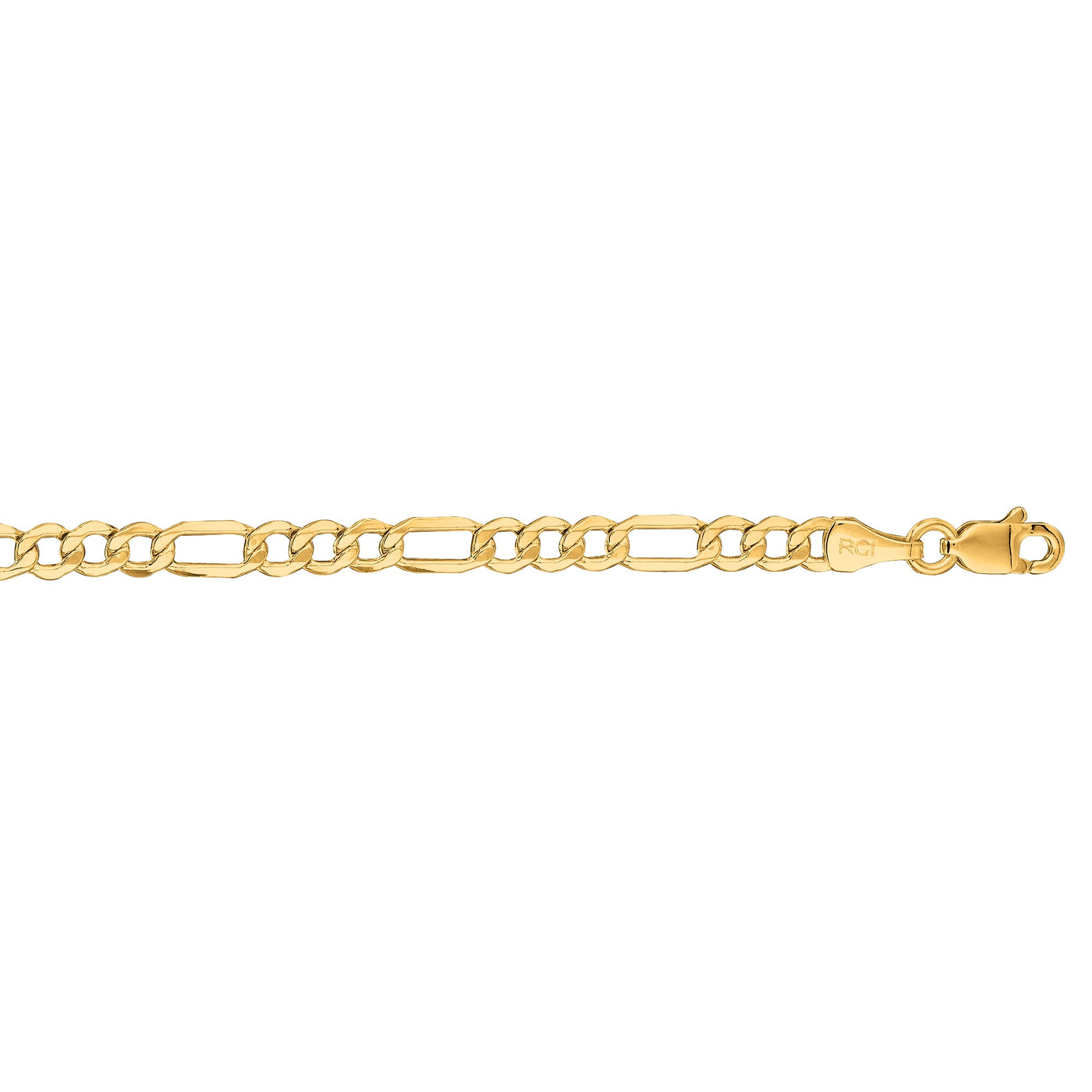 14K Gold 3.7mm Lite Figaro Chain