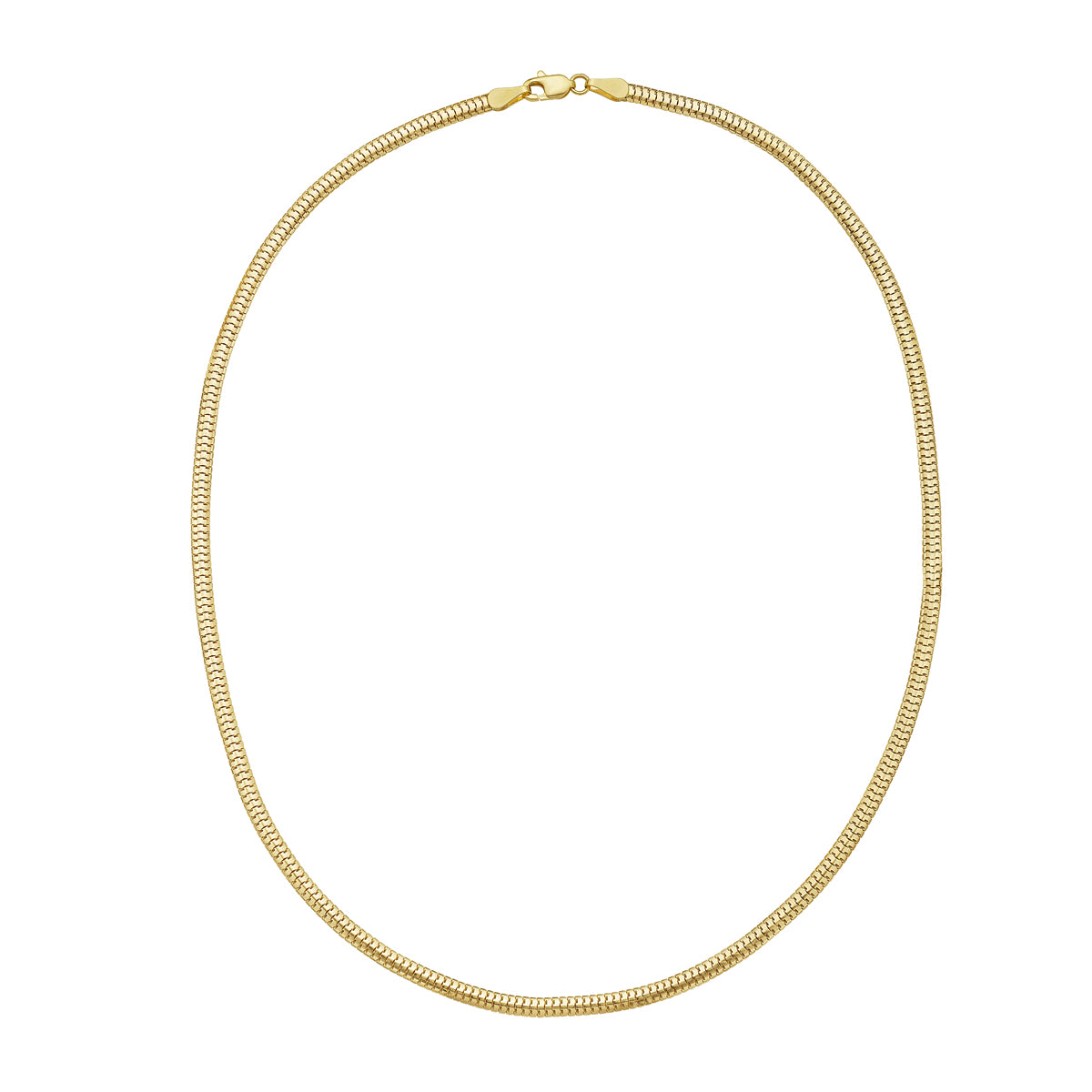 14K 3.3mm Lite Oval Snake Chain