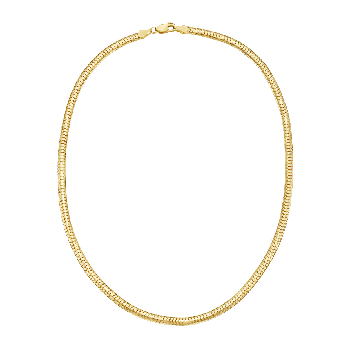 14K 4.5mm Lite Oval Snake Chain