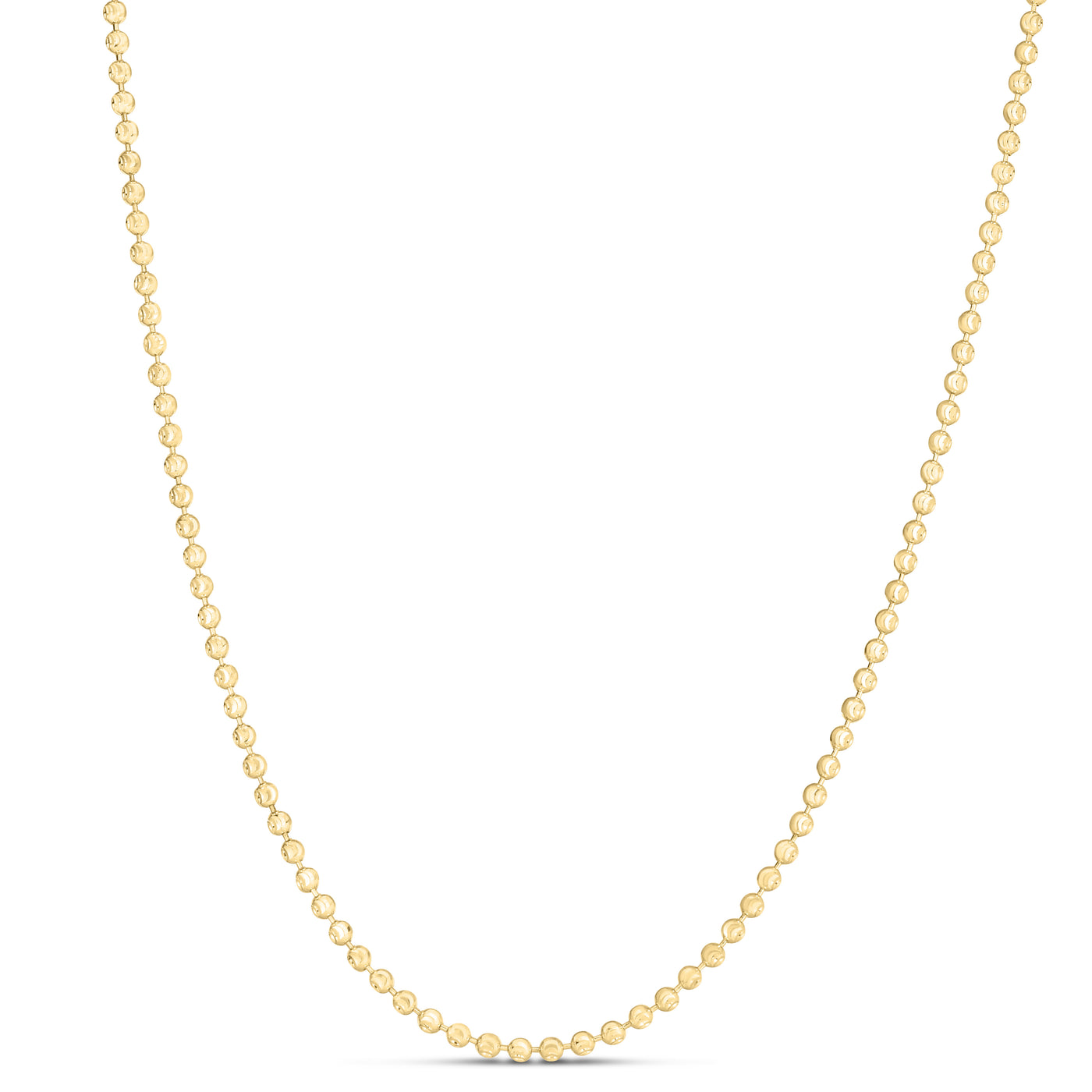 14K 2.5mm Moon Chain