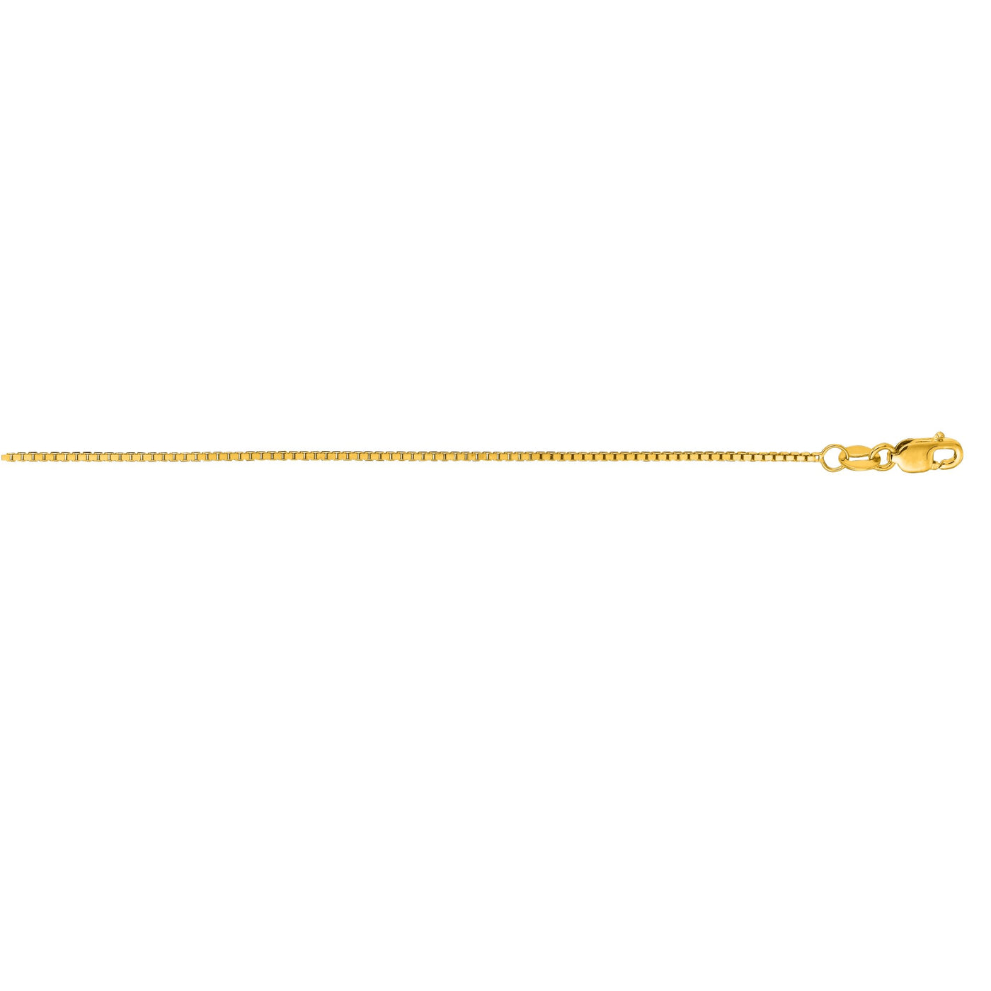 14K Gold 1mm Octagonal Box Chain