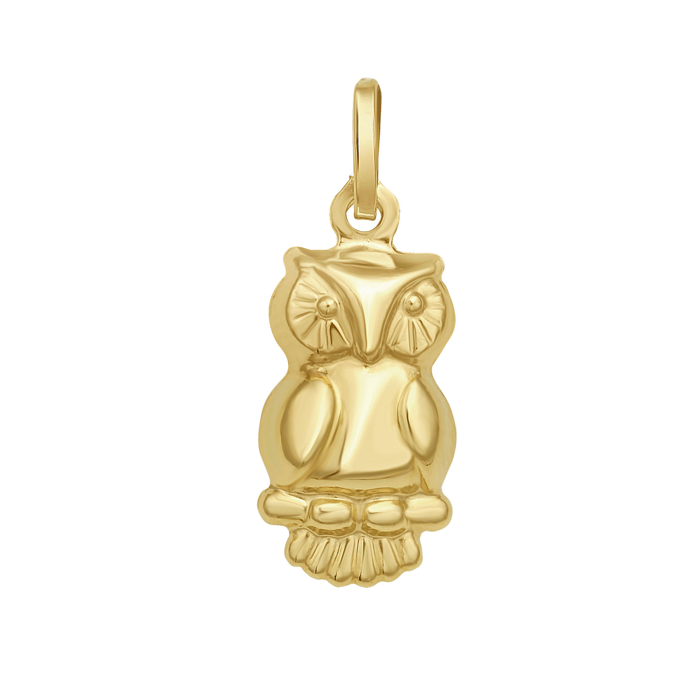 14K Owl Charm