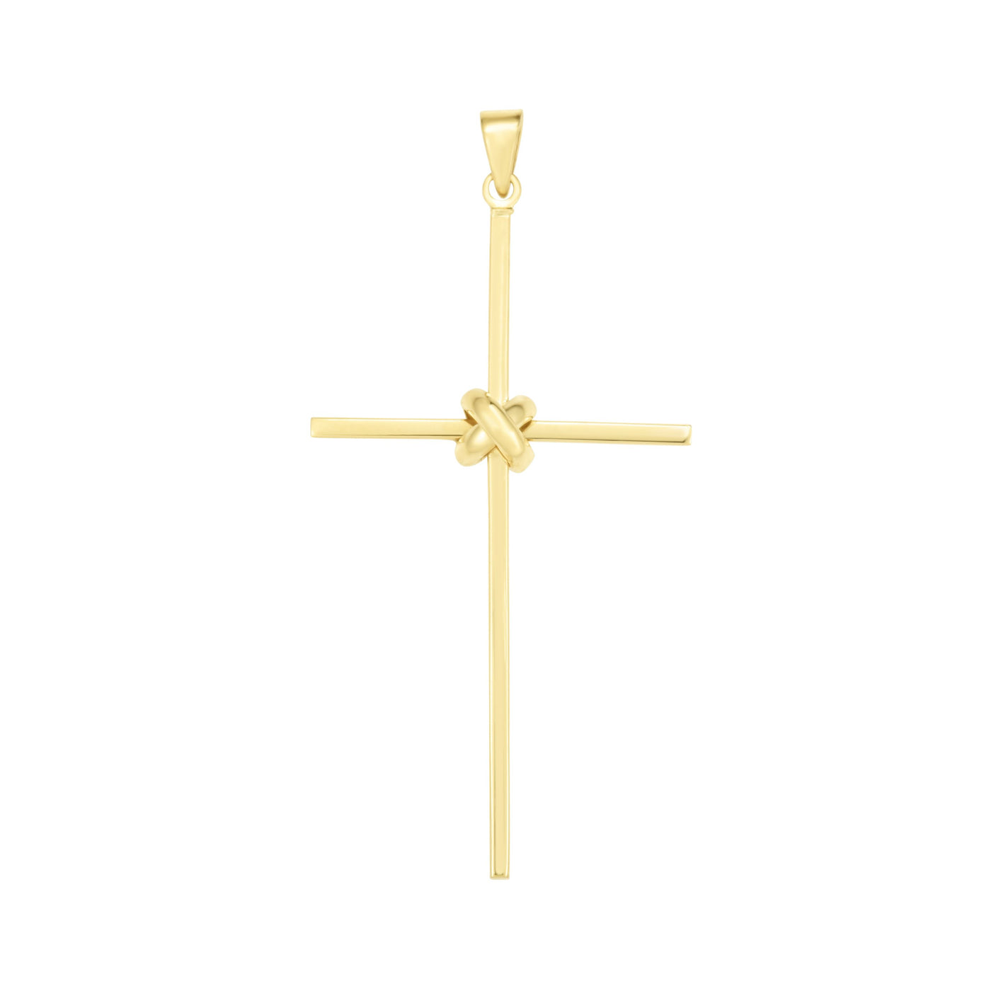 14K Gold Large Thin Cross