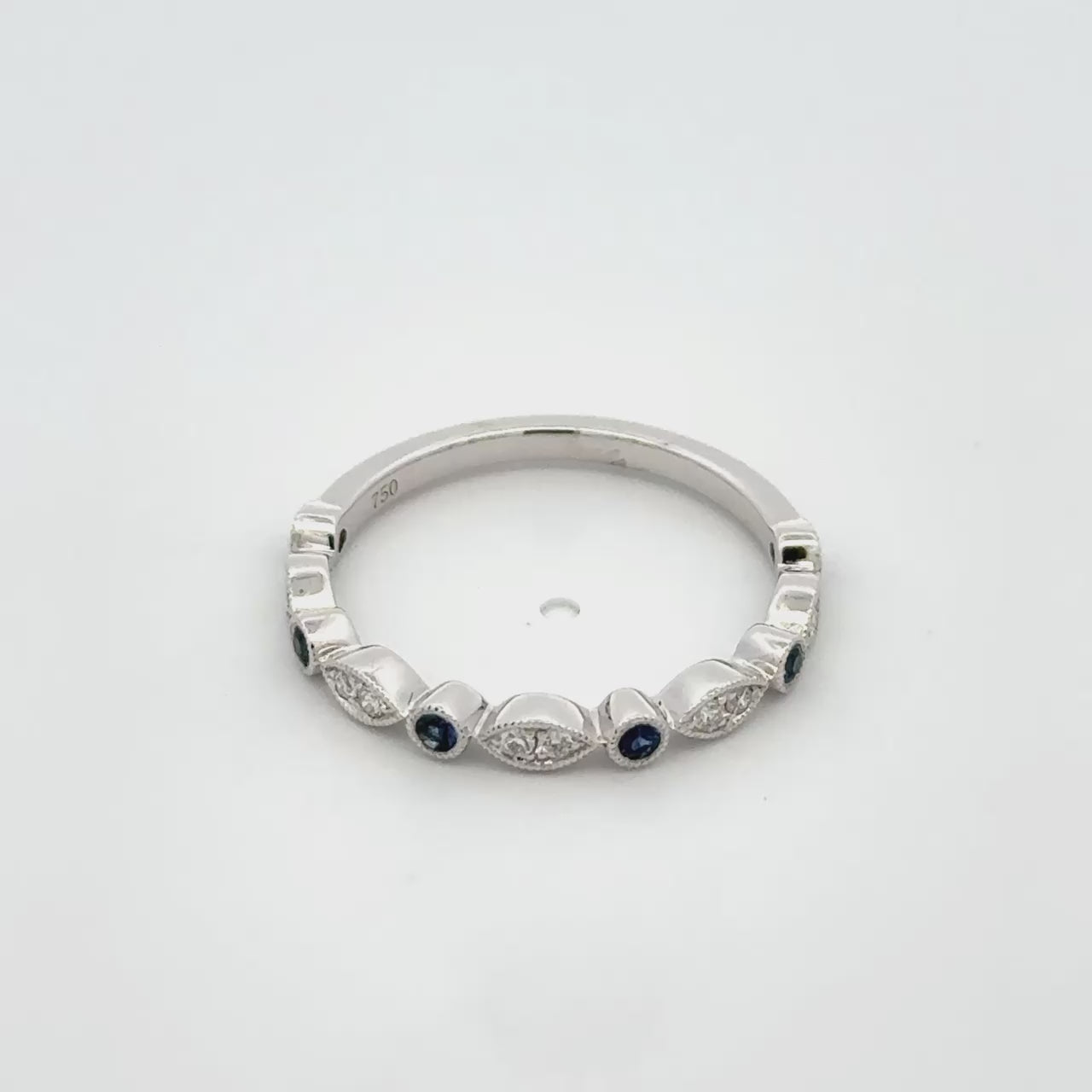 Sapphire and Diamond Band