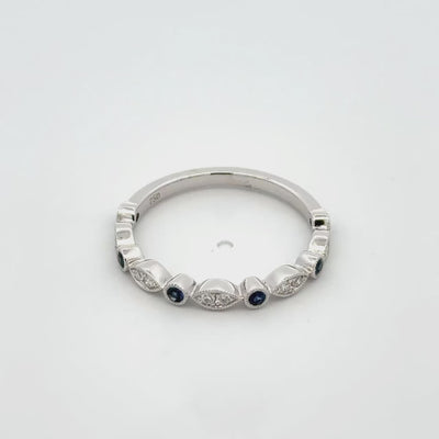 Sapphire and Diamond Band