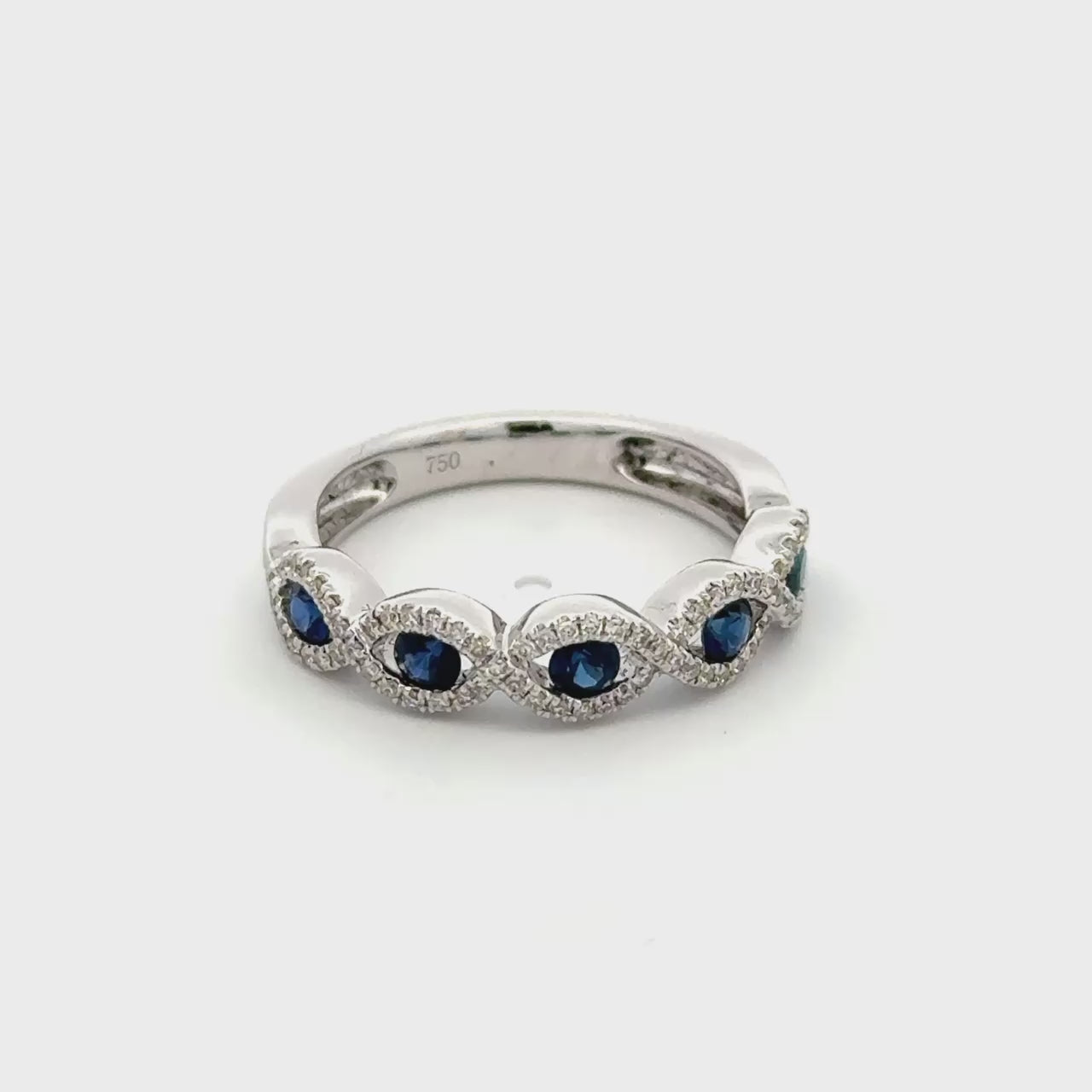 Sapphire and Diamond Band