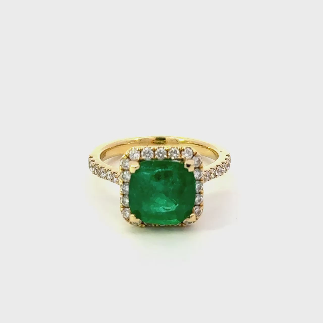 Emerald and Diamond Ring