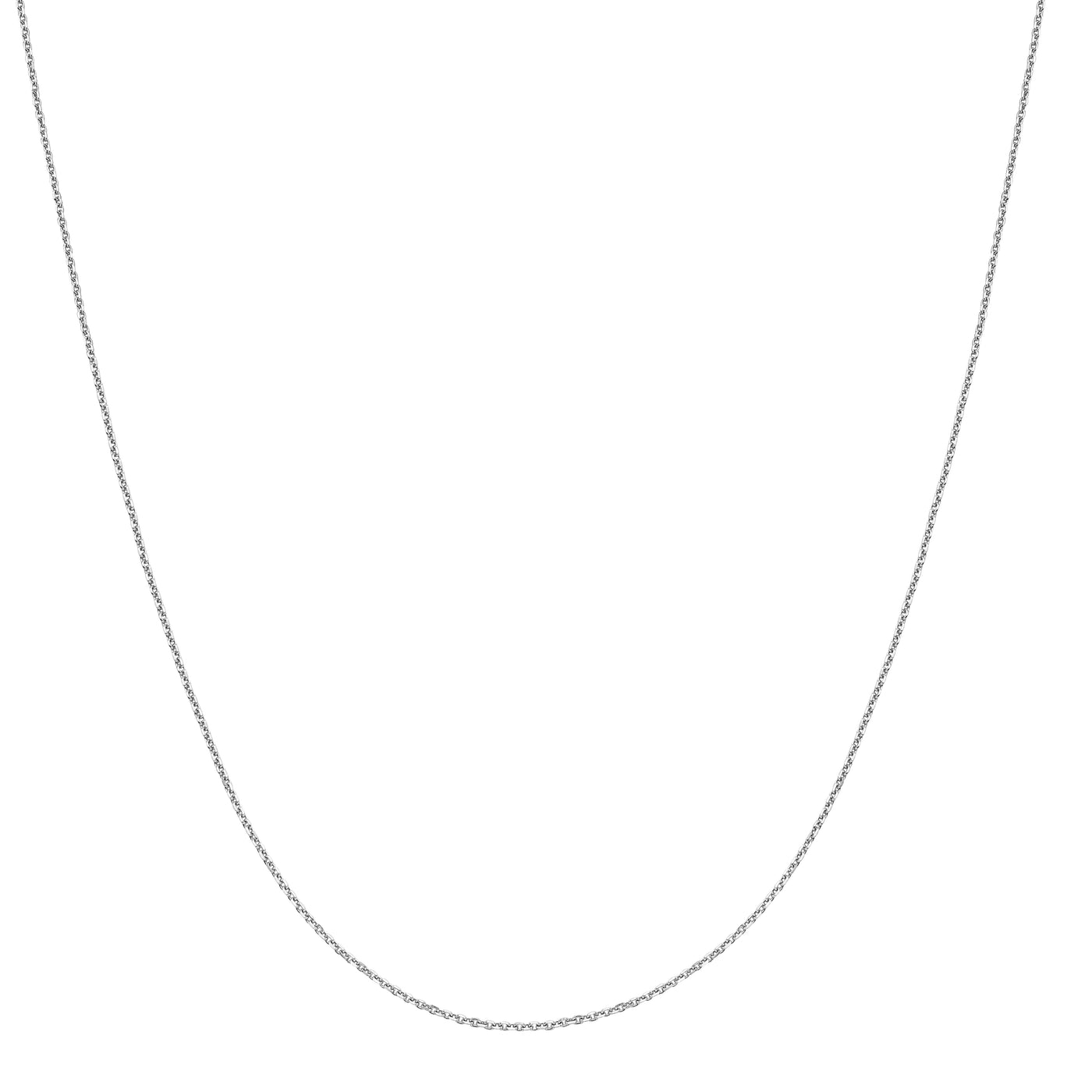 Platinum 1.1mm Diamond Cut Cable Chain