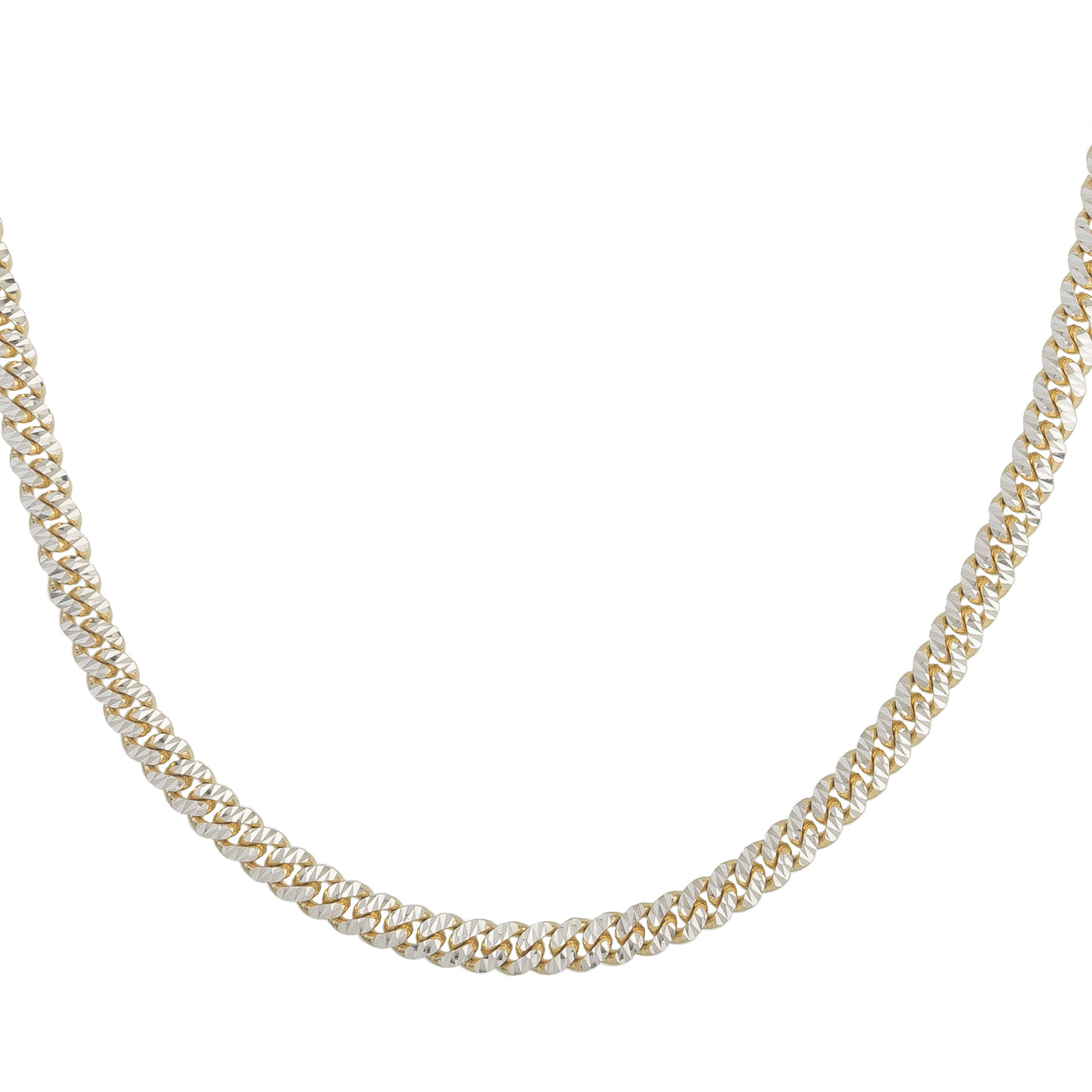 14K 6mm Pave Classic Miami Cuban Chain