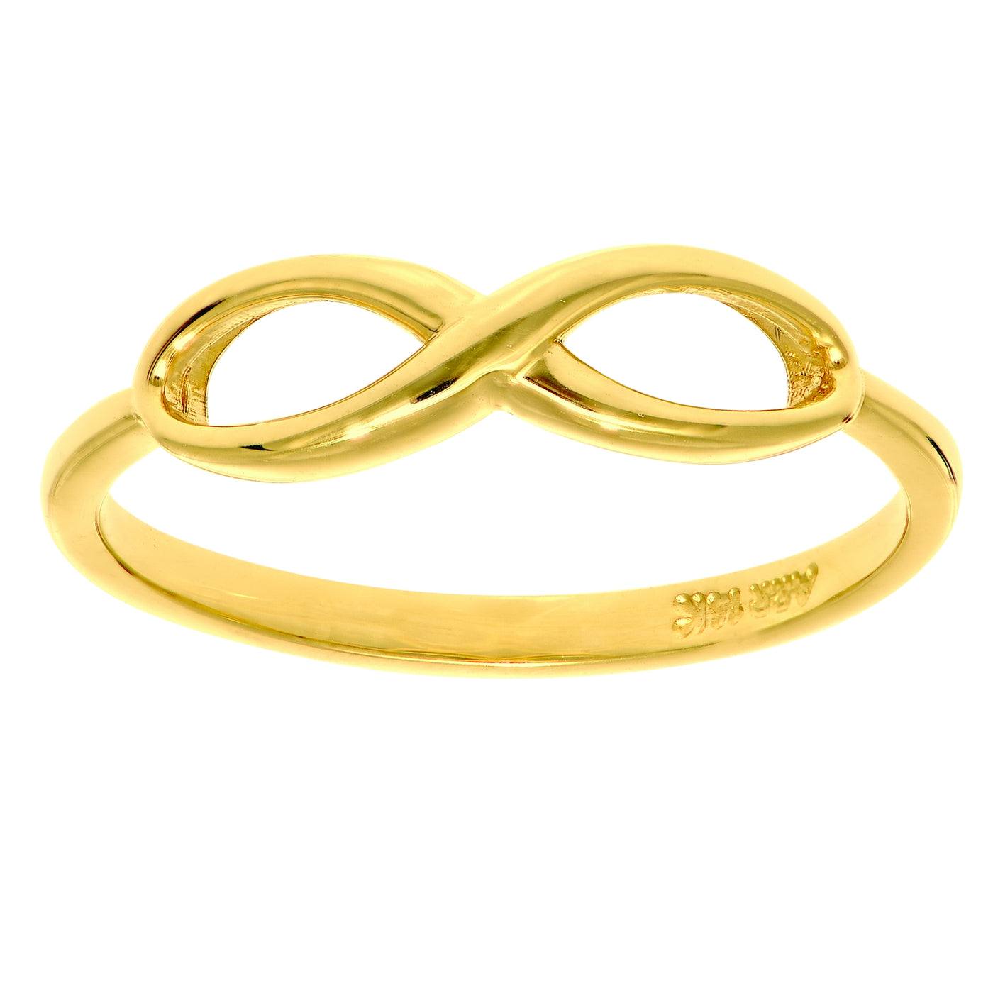 14K Gold Polished Infinity Ring