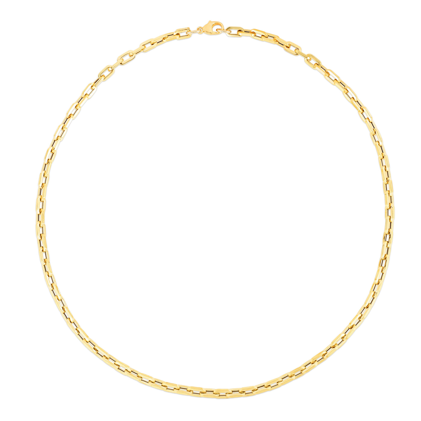 14K Corto Link Paperclip Chain Necklace