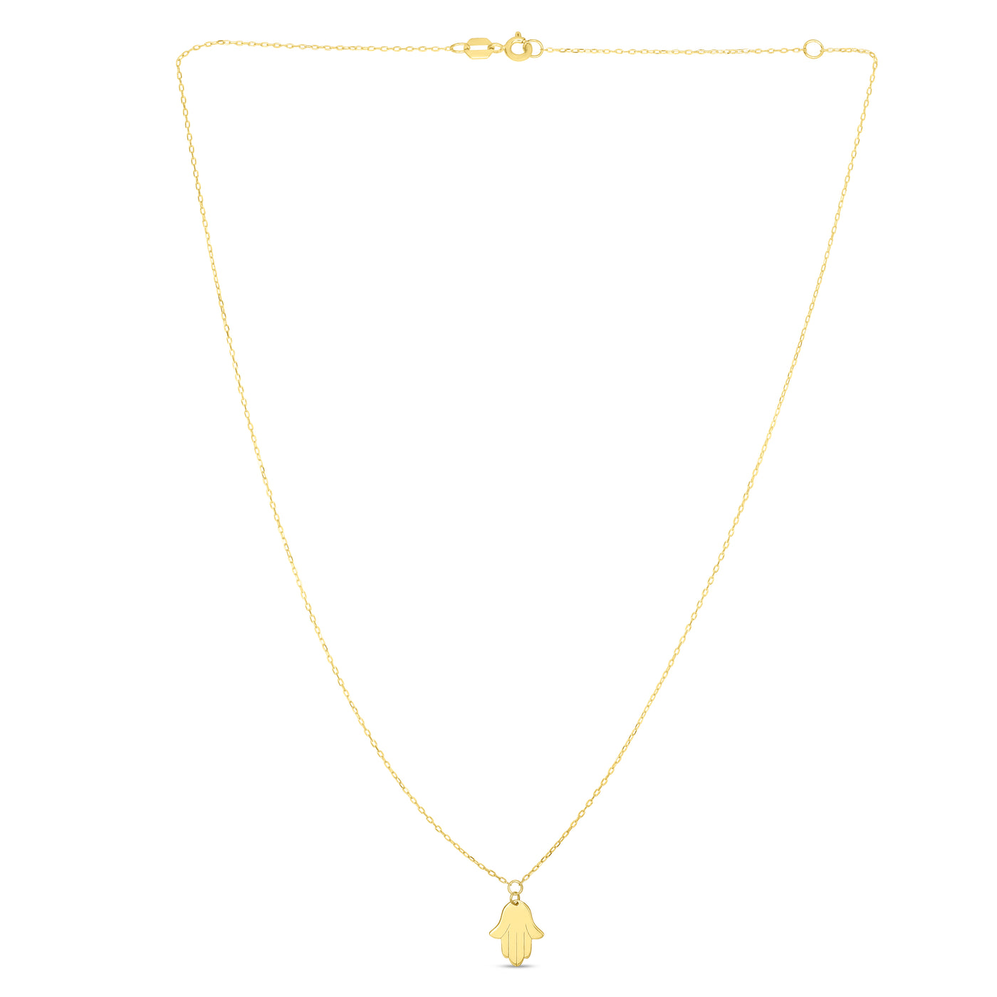 14K Gold Hamsa Necklace