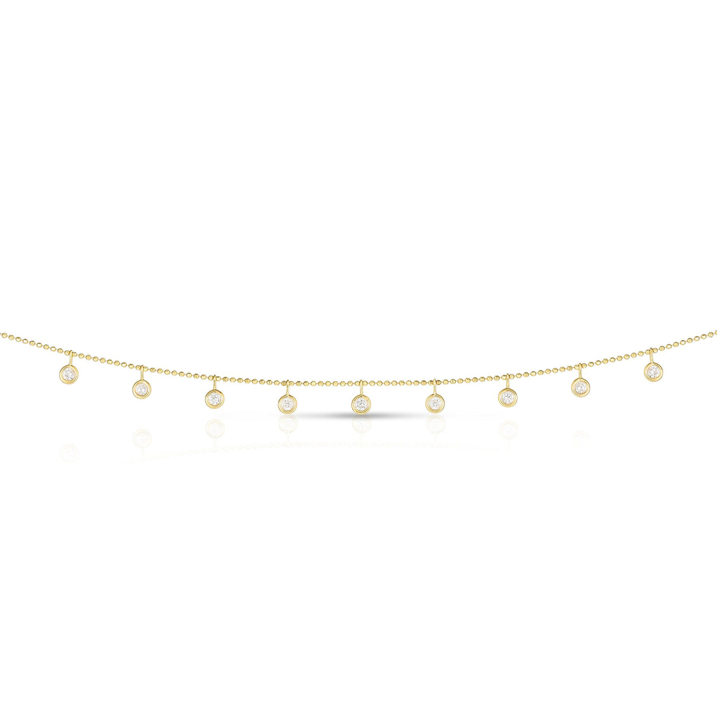 14K Gold .50ct Dangling Diamonds Necklace