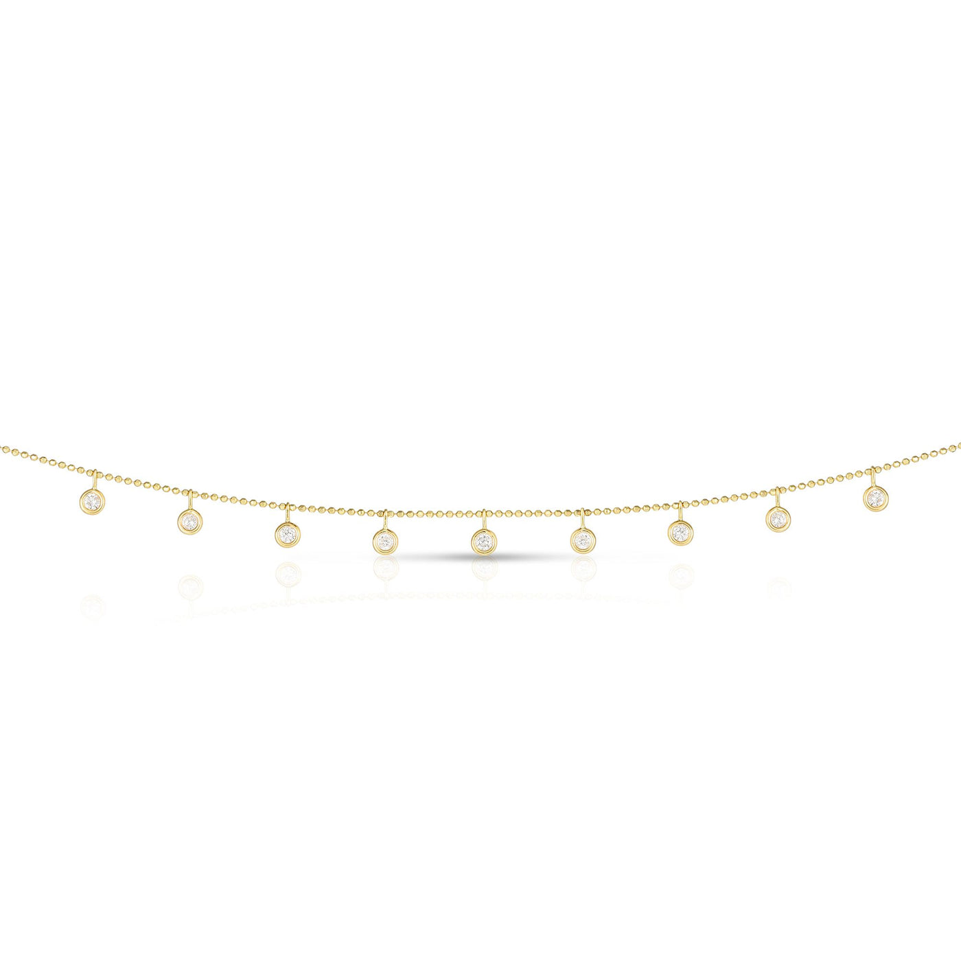 14K Gold .50ct Dangling Diamonds Necklace