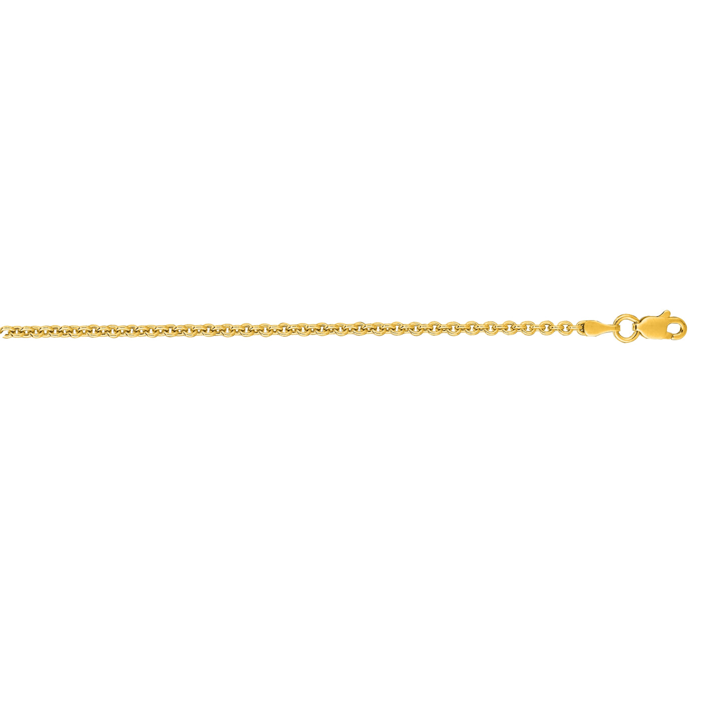 14K Gold 2.3mm Lite Forsantina Chain